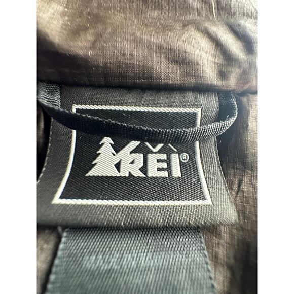REI Mens M Pertex Quantum Lightweight Nylon Puffer Jacket Packable Outdoor Brown - Picture 6 of 7